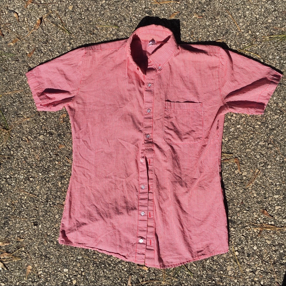 American apparel checkered button up